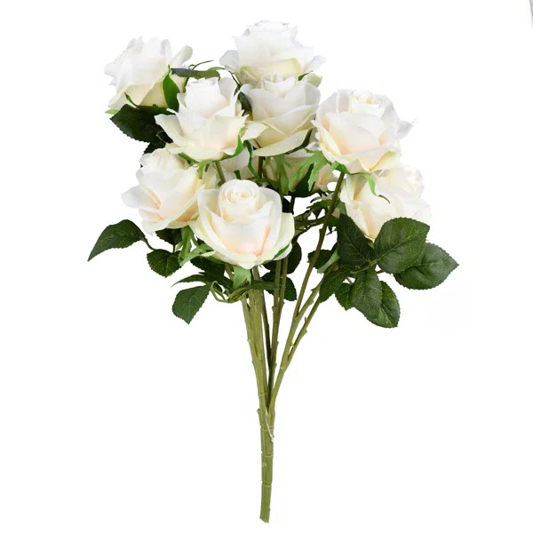 17.5" Artificial Rose Bush | Wayfair North America