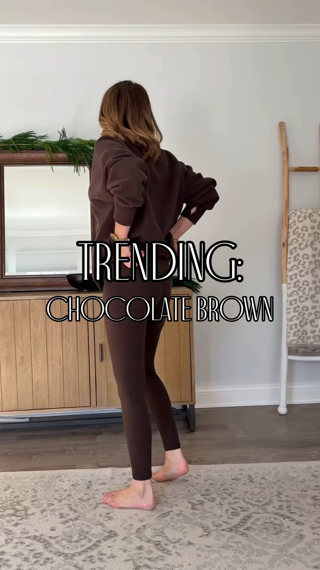Chocolate brown is trending and I am here for it👏🏼🤎🫶🏼🧸 This monochromatic @aerie set is perfect: comfortable, modern, effortlessly chic. It has total rich girl, bougie mom vibes and I’m obsessed. And I genuinely reserve that word for where it’s very much warranted. This is definitely one of those situations.#LTKootd #LTKmomlife



#LTKFindsUnder100 #LTKActive #LTKOver40