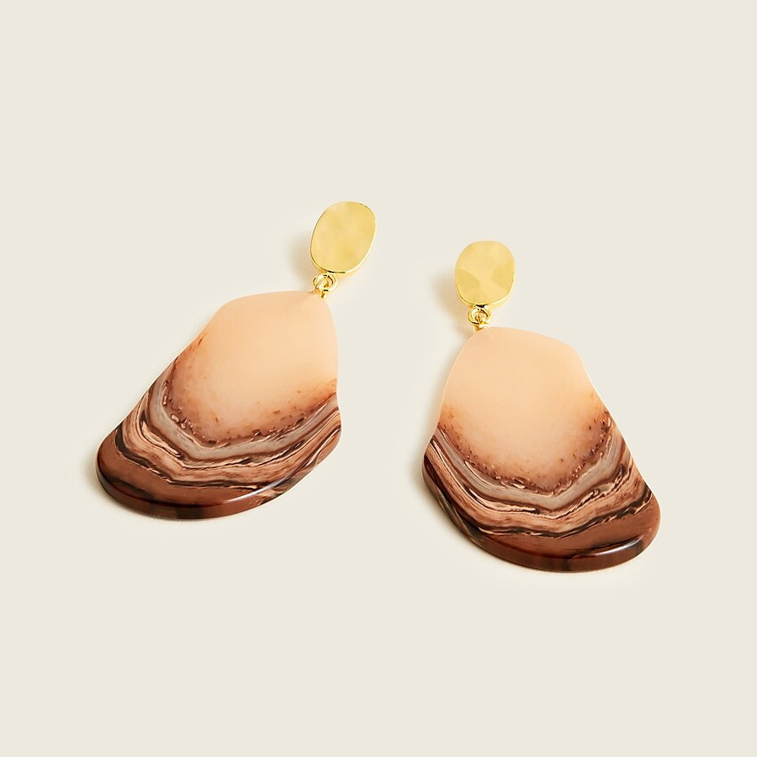 Made-in-Italy resin oblong drop earrings | J. Crew US