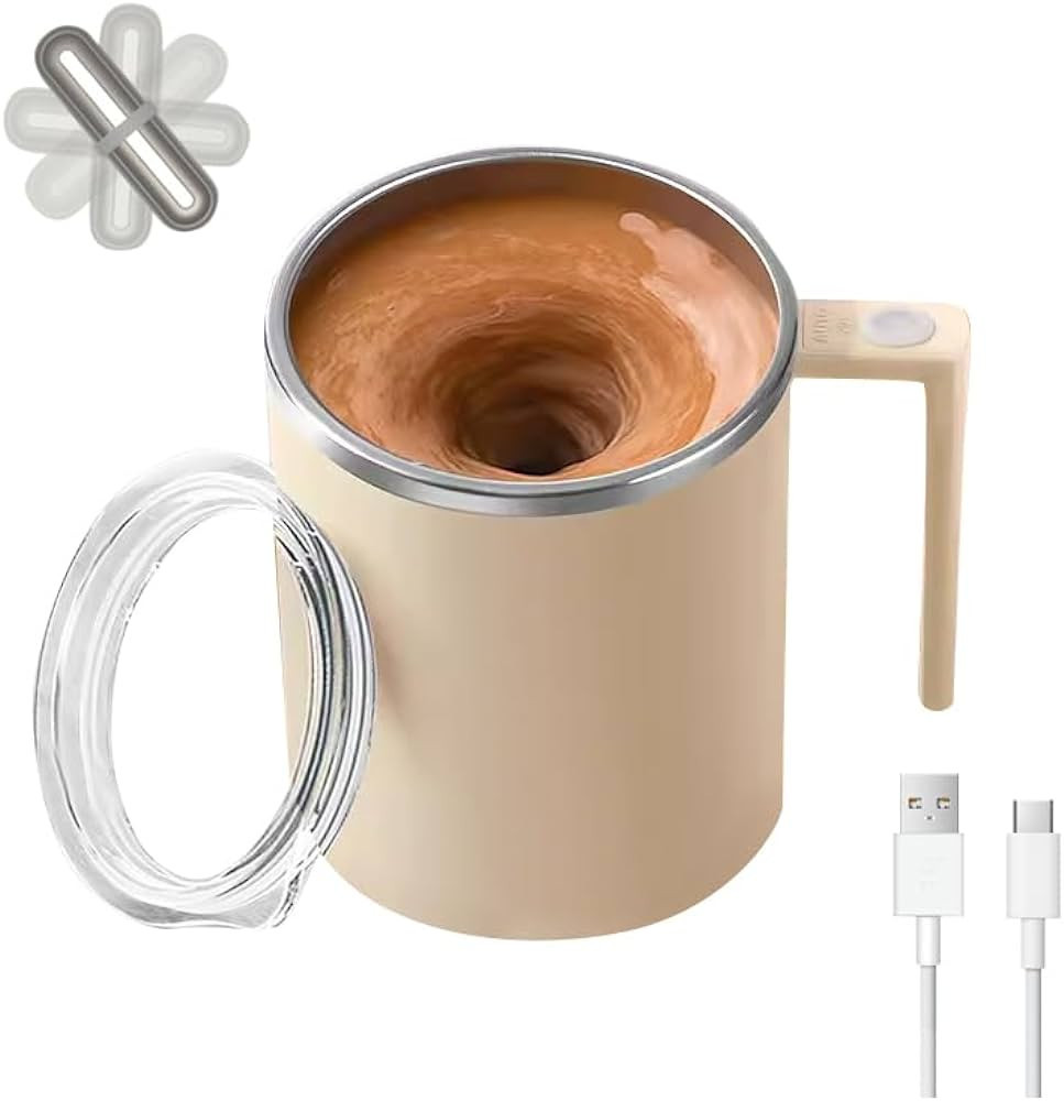 Amazon.com | Electric Mixing Mug,Electric Stirring Coffee Mug,Coffee thermos, Coffee Mugs,Suitabl... | Amazon (US)