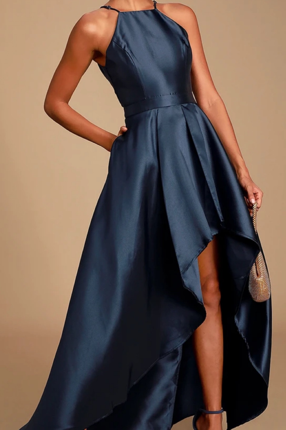 Navy black tie wedding guest dress with pockets 

#LTKstyletip #LTKwedding #LTKFind