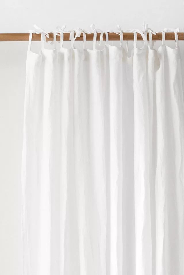 MagicLinen Tie Top Linen Curtain Panel | Urban Outfitters (US and RoW)