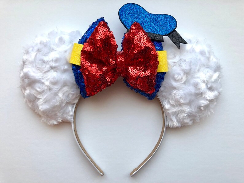 Donald Duck Inspired Mouse Ears Mickey Ears Headband| Ships in 10-12 Business Days - Etsy | Etsy (US)