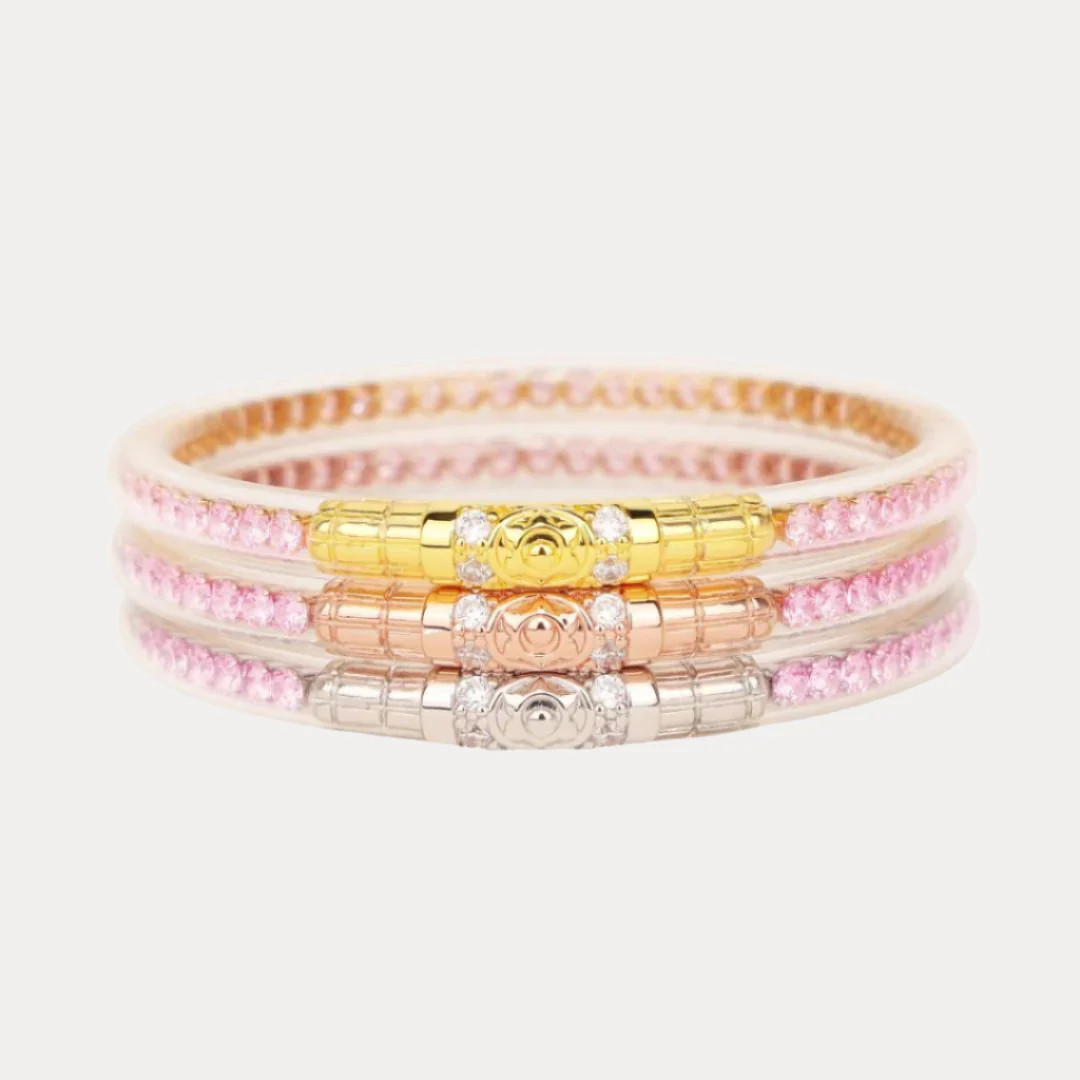 Three Queens All Weather Bangles® (AWB®) - Petal Pink | BuDhaGirl