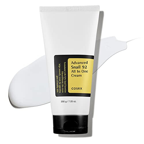 COSRX Snail Mucin 92% Moisturizer, Daily Repair Face Gel Cream Tube Type for Dry, Sensitive Skin, Not Tested on Animals, No Parabens, No Sulfates, No Phthalates, Korean Skincare (7.05Fl Oz / 200g) | Amazon (US)