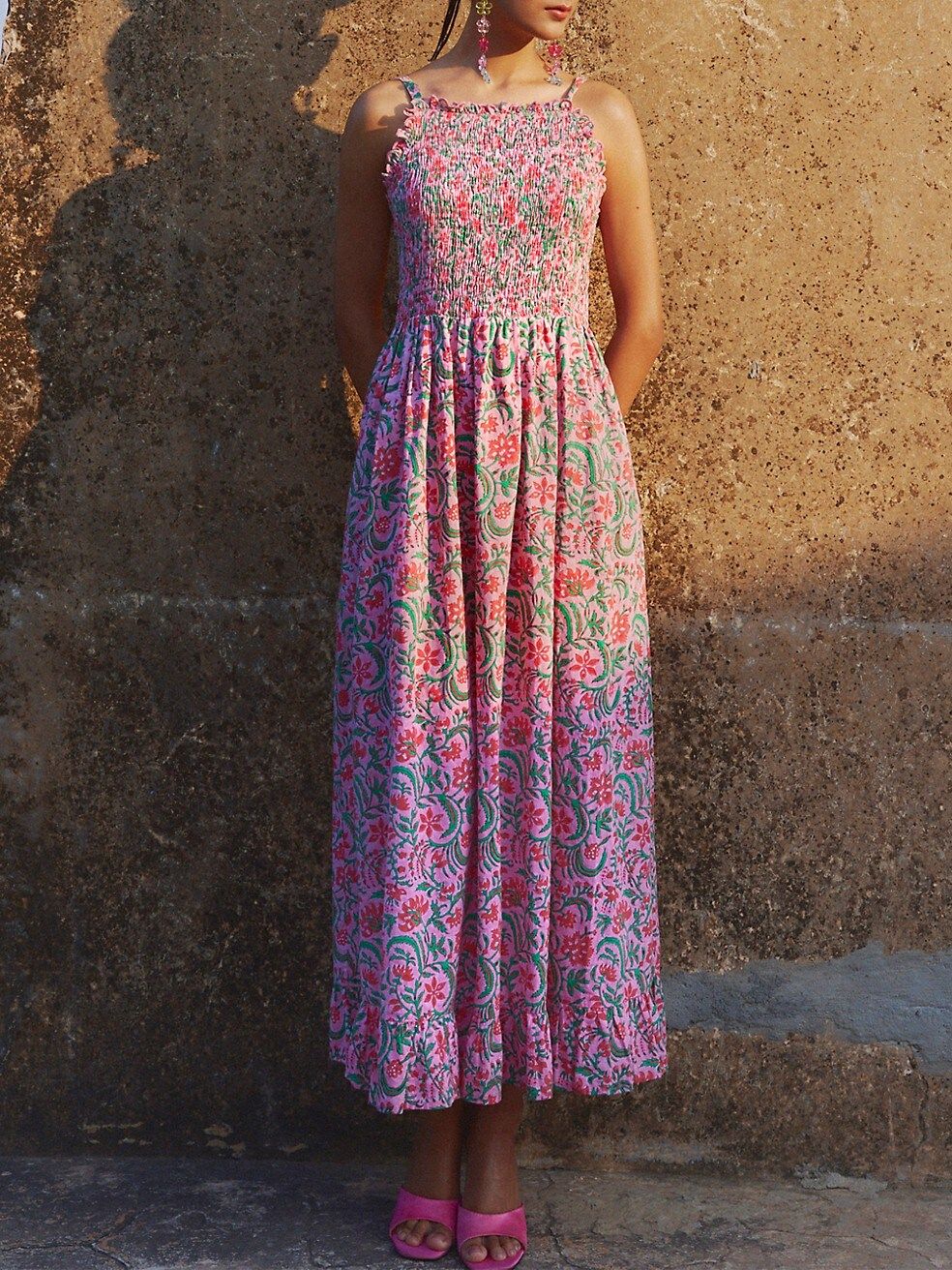 Pink City Prints Elsie Dress | Saks Fifth Avenue