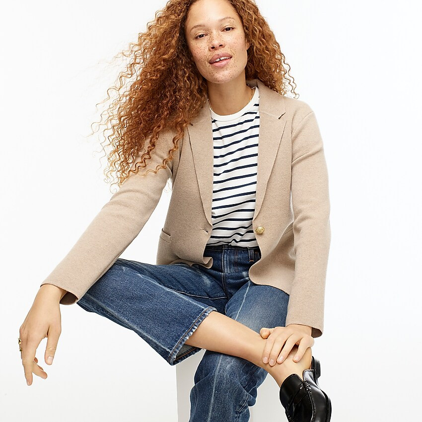 Camille shrunken sweater-blazer | J. Crew US