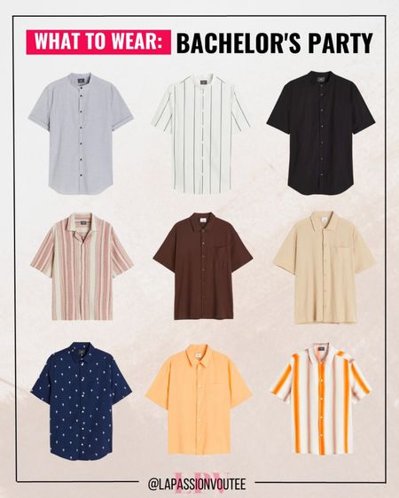 Short sleeves polo shirts to wear to a bachelor’s party

#LTKFind #LTKmens #LTKparties