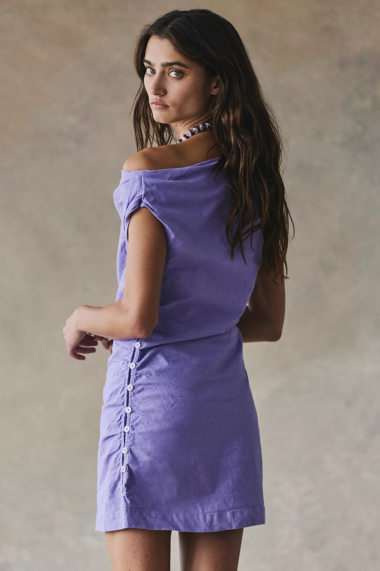 So Far Summer Stretch Linen Mini Dress | Free People (Global - UK&FR Excluded)