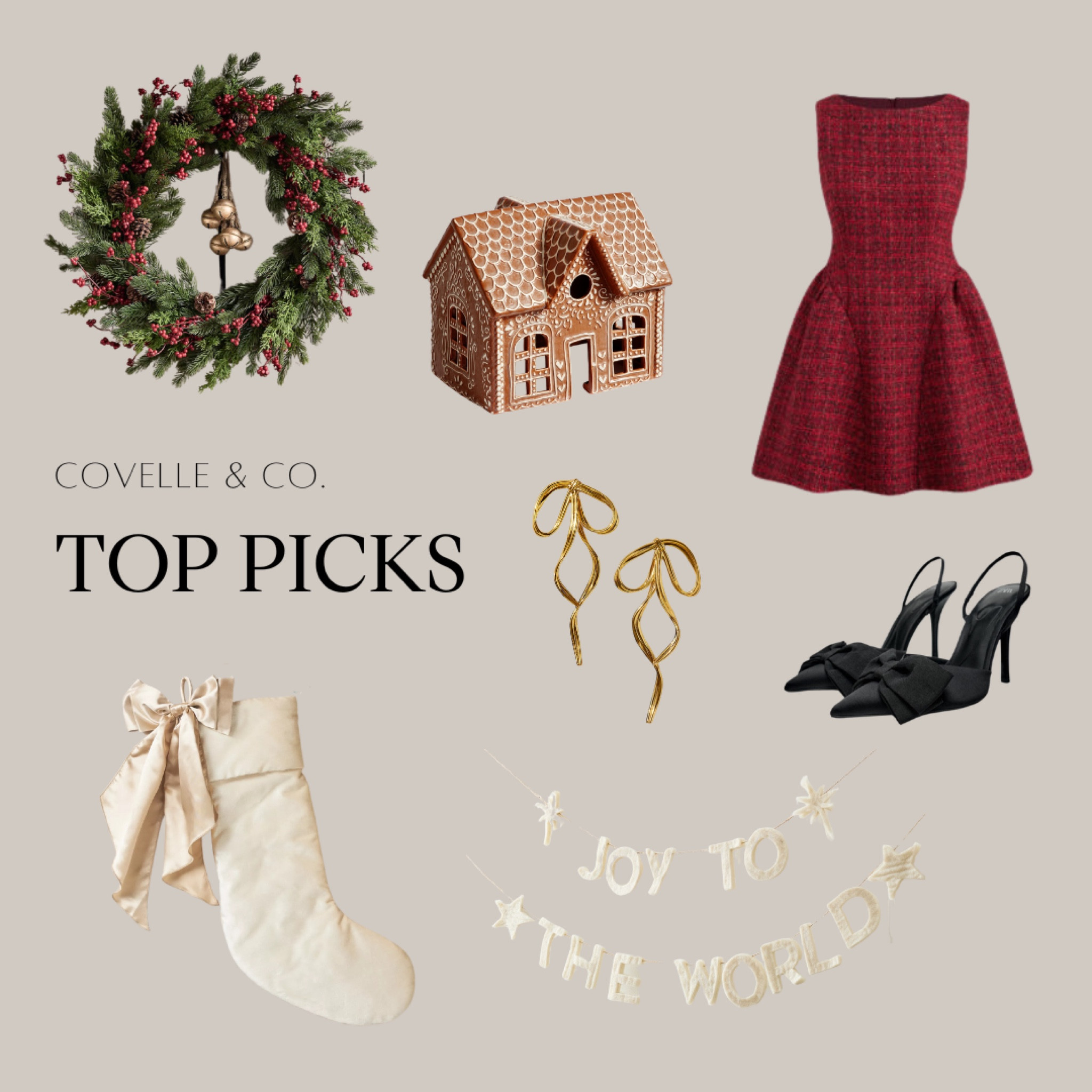 🎄 It’s the most wonderful time of the year... for Covelle’s TOP PICKS! ✨🎅

Can you guess the theme we’re bringing you this month? CHRISTMAS, of course! 🎁 From festive decor to cozy touches, we’re diving headfirst into the holiday spirit. Who doesn't love the magic of Christmas time? It’s the season for decking the halls, enjoying family moments, and curling up by the fire with a cup of hot chocolate. ☕️❄️

At Covelle and Co., we’re here to help you make your home holiday-ready with our top picks for Christmas decor and more! Get ready to transform your space into a winter wonderland, one cozy piece at a time. 🏡✨

Swipe to shop our Christmas faves and let’s make this season extra special! 🎄💫

#CovelleAndCo #ChristmasDecor #HolidaySeason #ChristmasTime #CozyVibes #HomeForTheHolidays #FestiveStyle #HolidayDecor #InteriorDesignInspo #ChristmasMagic #CozyHome #HotChocolateVibes #XmasDecor #HomeMakeover #SeasonalStyle #WinterWonderland #DeckTheHalls

#LTKHome #LTKHoliday #LTKGiftGuide