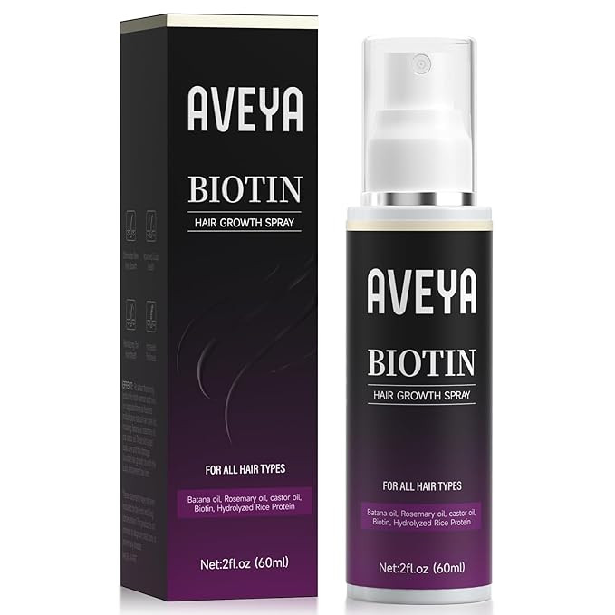 AVEYA Hair Growth Spray-Growth Serum for Women & Men -with Rosemary Oil,Batana Oil&Biotin for Sca... | Amazon (US)