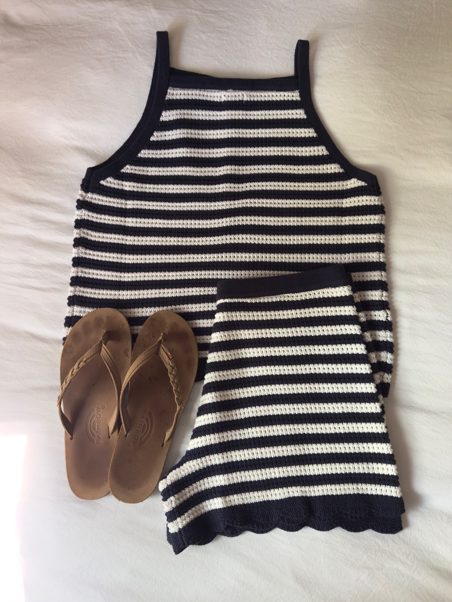 100% cotton navy crochet striped set from Amazon!! I got my regular size and it’s perfect! They also have matching kid sets for moms! 🫶

#set #comfyclothes #summerclothes #stripes #navy #coastal #eastcoast #coastalgrandmother

#LTKootd #LTKSeasonal