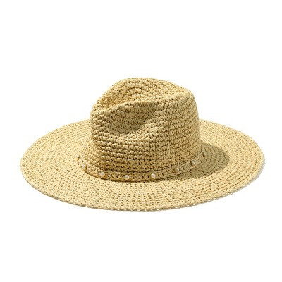 Kendra Scott Solana Pearl Band Hat - Natural | Target