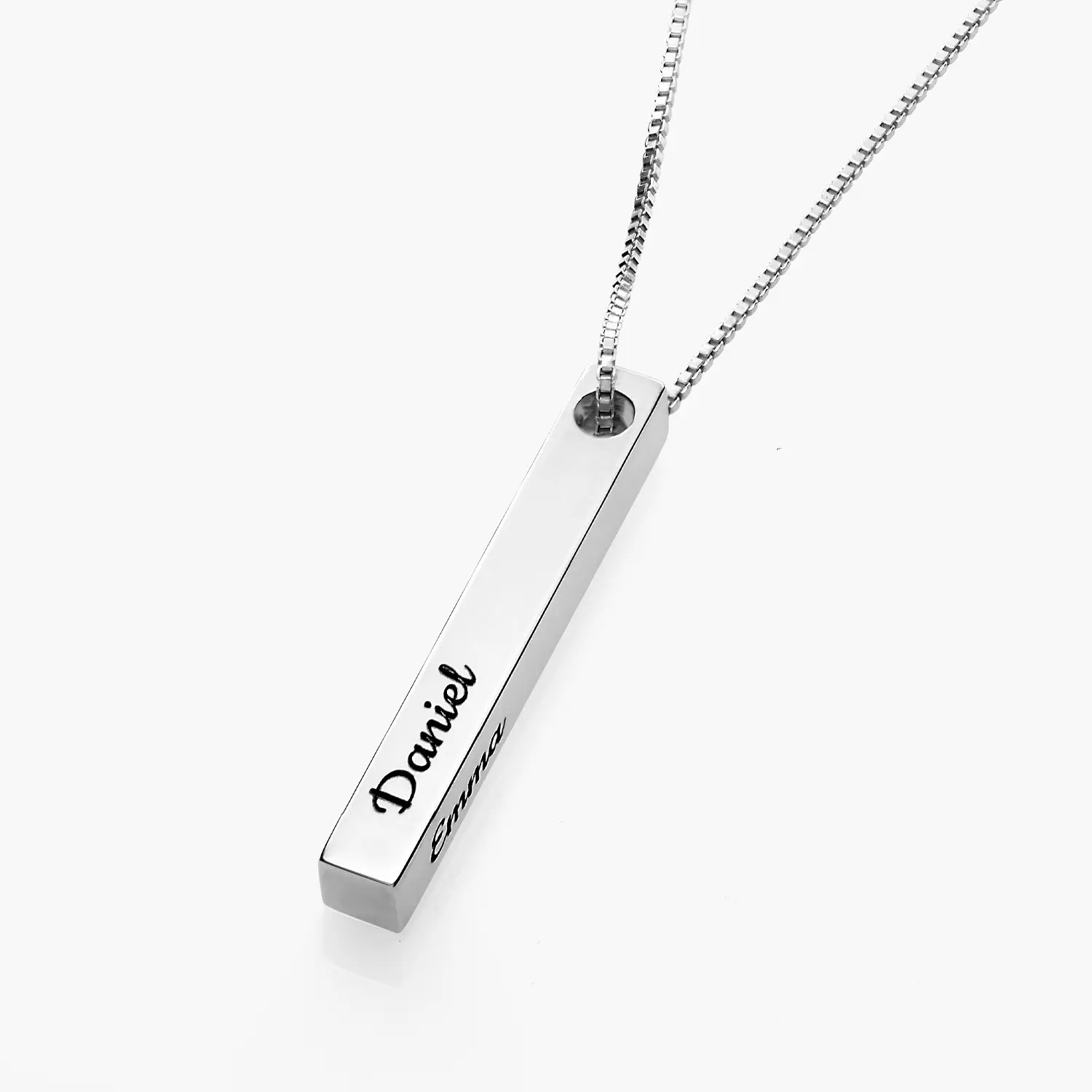 Pillar Bar Necklace - Silver | Oak & Luna (US)