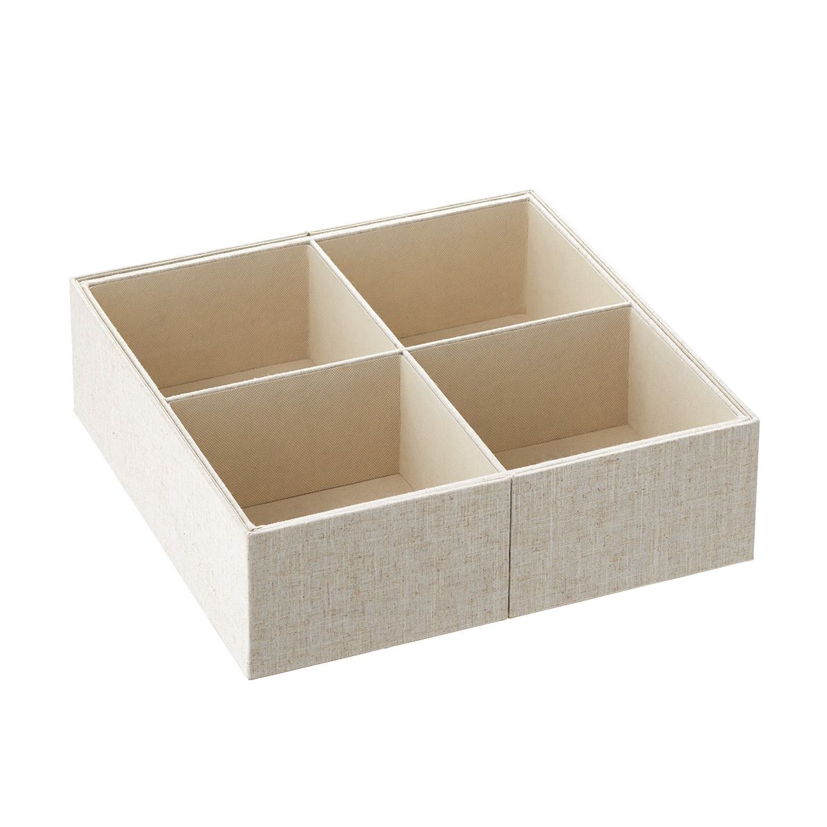 Cambridge 6-Section Expandable Drawer Organizer Linen | The Container Store