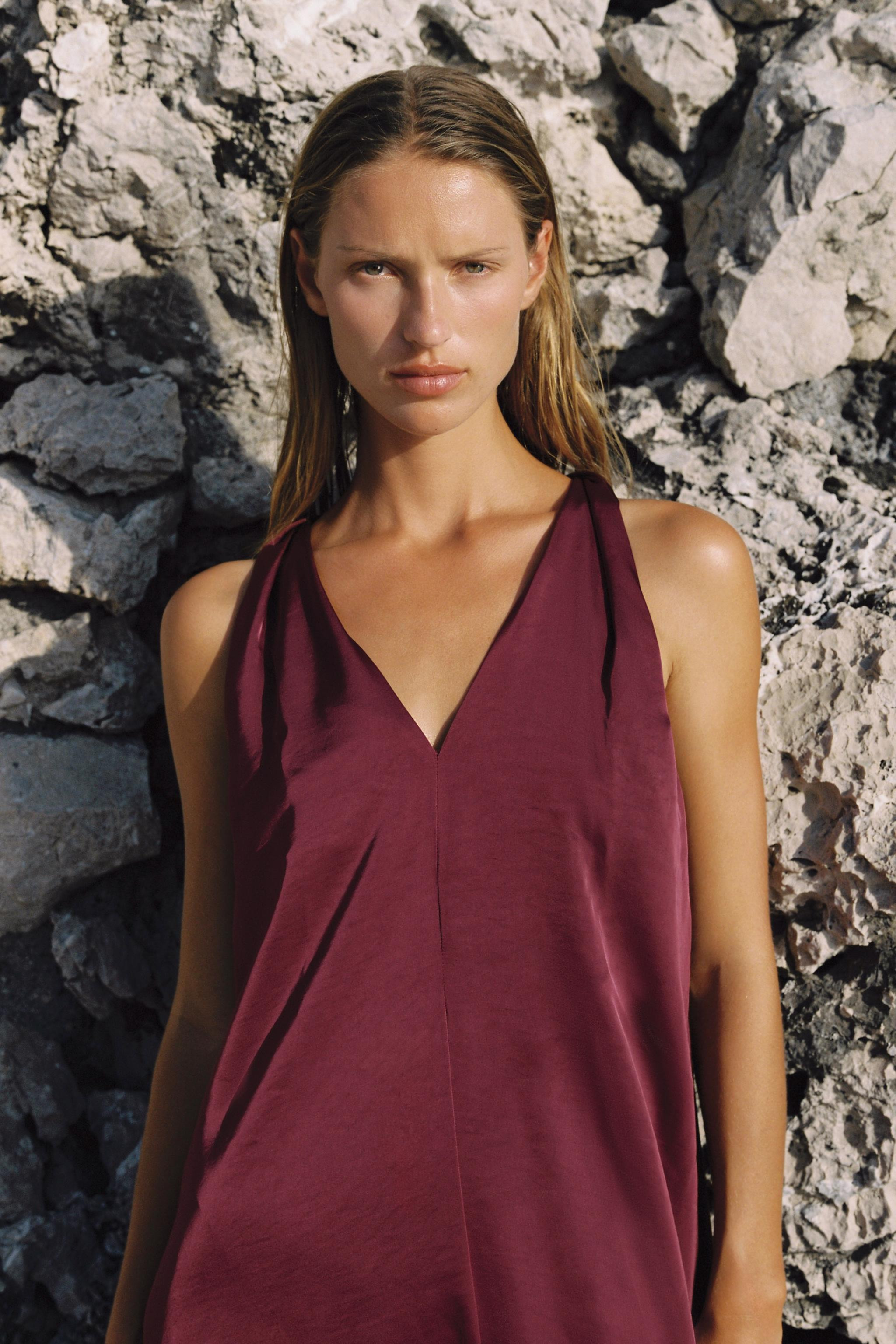 SATIN MAXI DRESS | Zara US