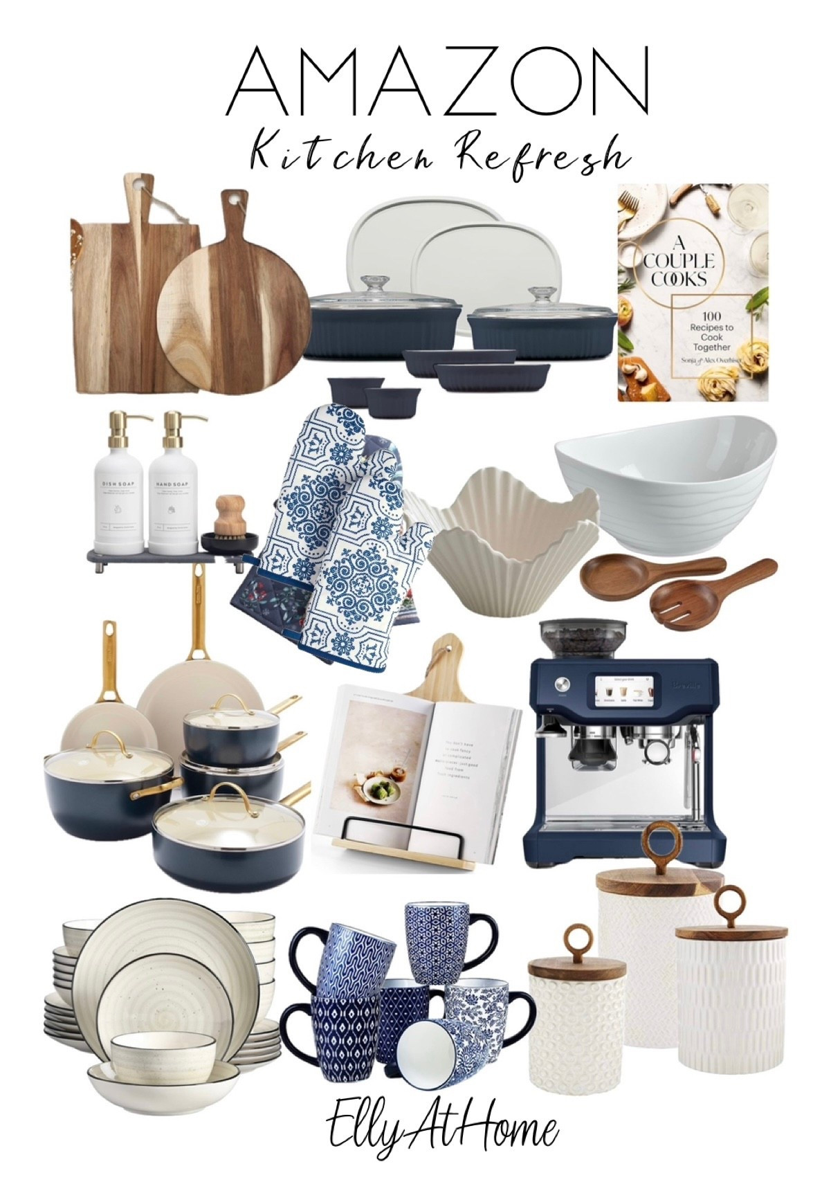 Amazon summer kitchen refresh featuring blue, white and neutrals. Shop Corning ware set, pots, dishes, boards, coffee makers, bowls, cups, canisters and more kitchen home accessories. Free shipping. 

#LTKFindsUnder50 #LTKSaleAlert #LTKHome