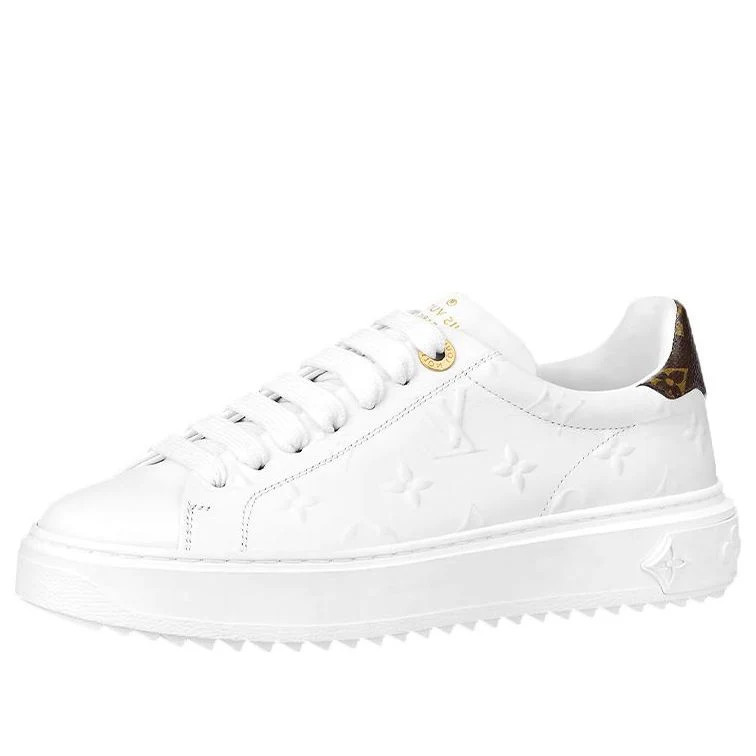 (WMNS) LOUIS VUITTON Time Out Sneakers 'White with White Monogram' 1A9HBT | KICKS CREW