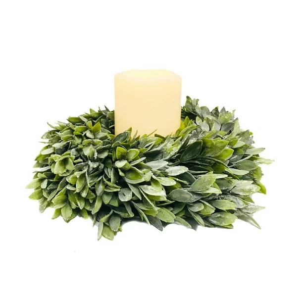 Regency Flocked Sage Artificial Candle Ring 12" - Walmart.com | Walmart (US)