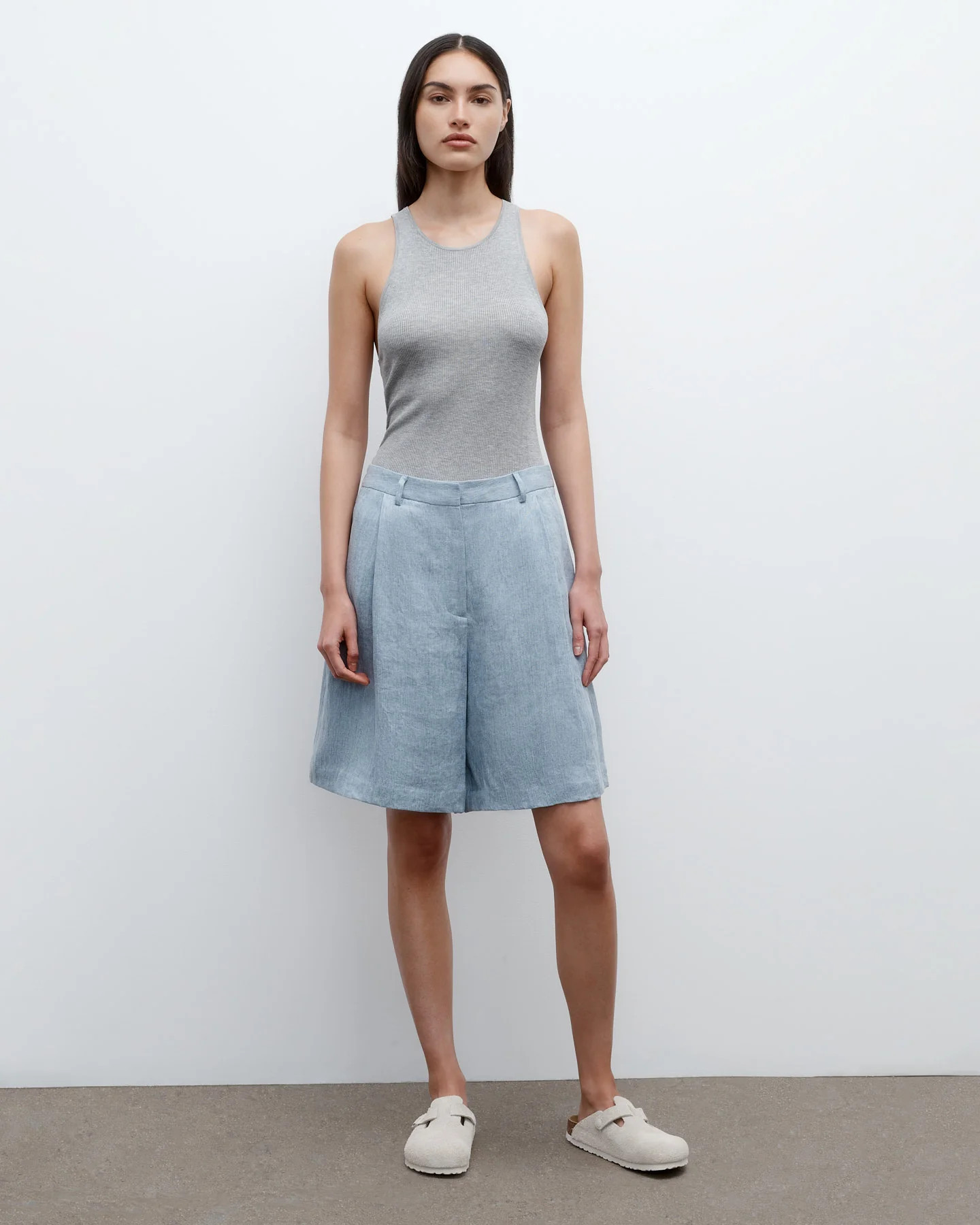 Fisher Short in Lightweight Washed Hemp Denim | TWP