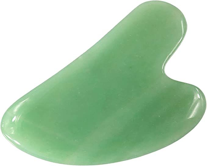 Gua Sha Facial Tool, Natural Jade Stone Guasha Board for SPA Acupuncture Therapy Trigger Point Tr... | Amazon (US)