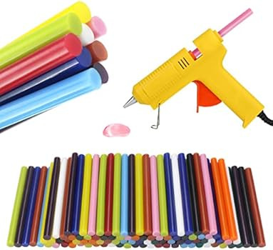 Heatoe 120 Pcs Color Hot Glue Gun Sticks, 12 Colors Mini Hot Glue Sticks, 3.9”Melt Adhesive Glu... | Amazon (US)