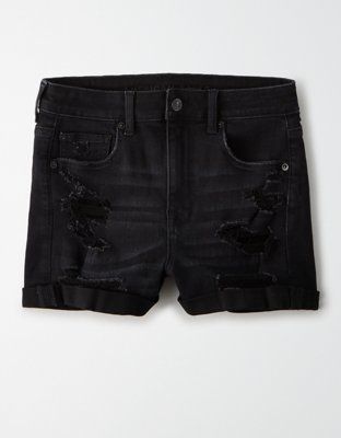 AE Ne(X)t Level Super High-Waisted Denim Short Short | American Eagle Outfitters (US & CA)