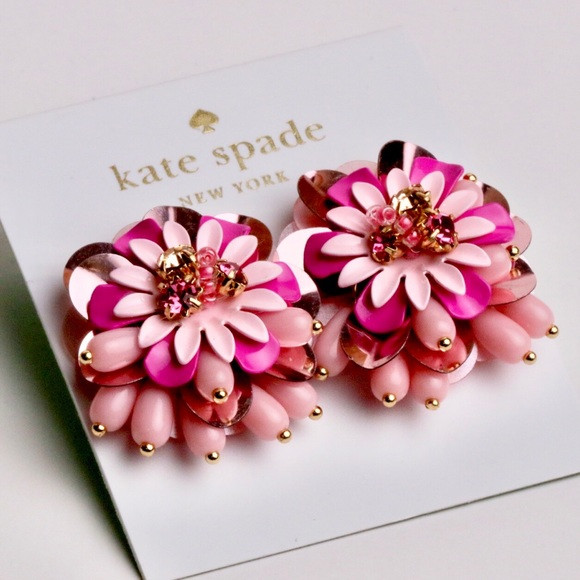 Kate Spade Flower With Jewels Elegant Earrings | Poshmark
