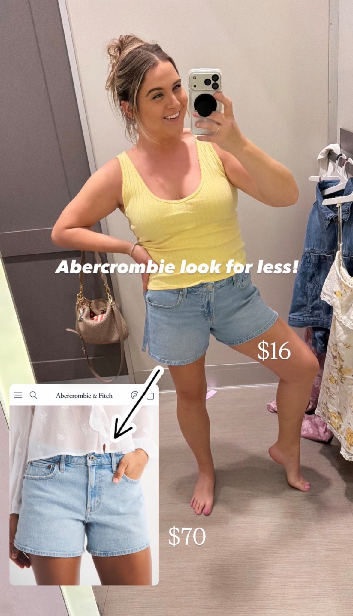 Can’t believe I just found an exact look for less for these $70 Abercrombie a-line denim shorts I’ve had my eye on for a while for only $16!!

Sized up to a 14 since there’s not a ton of stretch and wearing a large in the tank!

stay at home mom style, mom outfits, sahm style, everyday mom style, mom fashion, casual mom outfits, mom uniform, mom ootd, mom wardrobe, mom lifestyle, modern motherhood, mom creator, mom influencer

#LTKMidsize #LTKootd #LTKmomlife