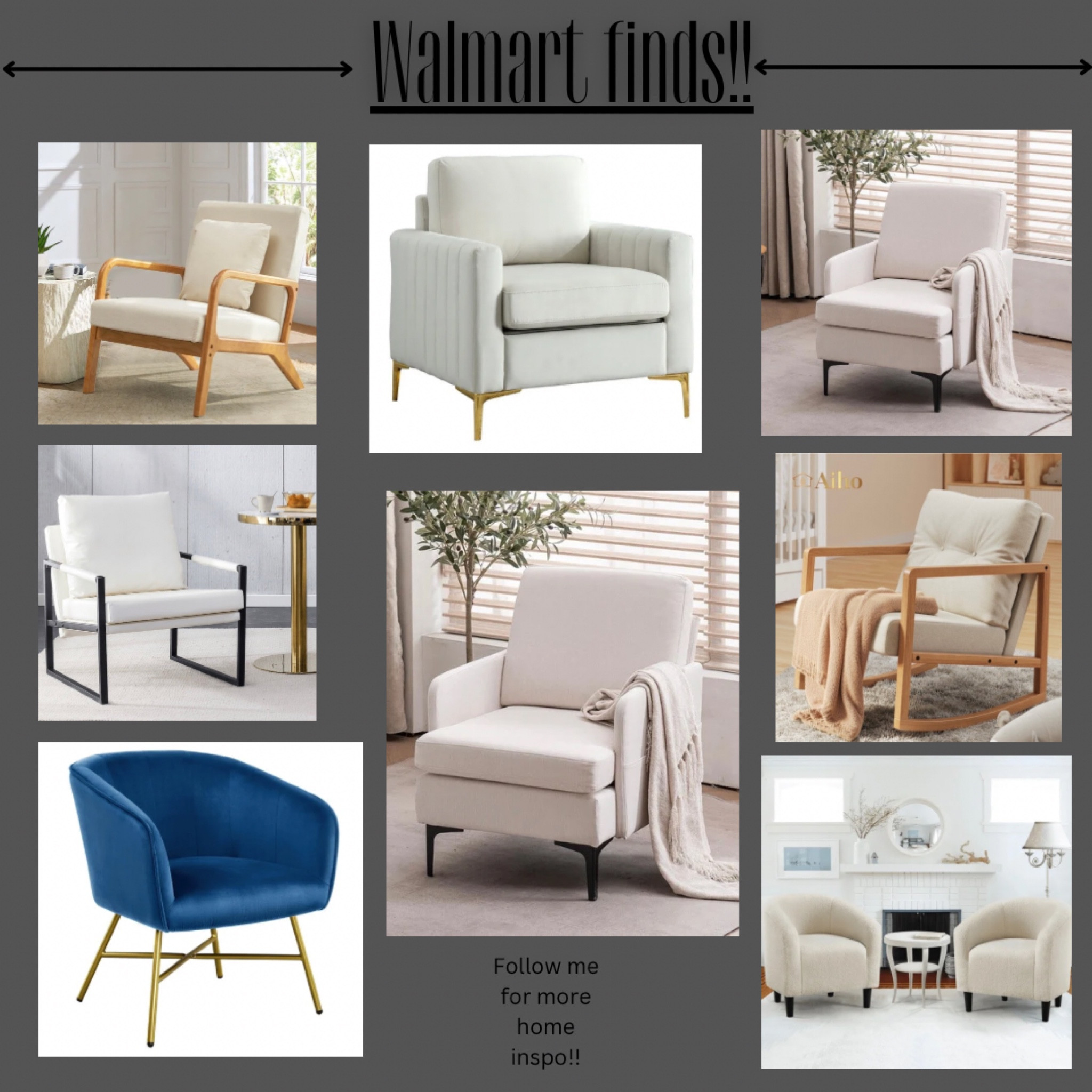 Walmart living room chairs.

#LTKstyletip #LTKhome