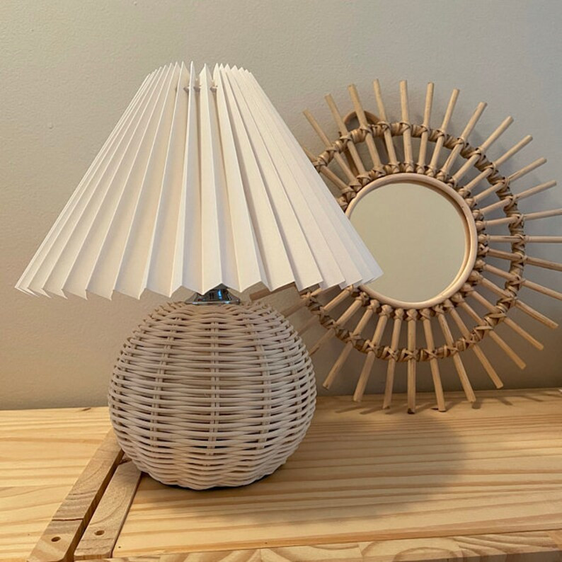 High Quality Rattan Table Lamp,Rattan Lamp,Bamboo Lamp,Wicker Table Lamp,Wicker Lamp,Hand Woven T... | Etsy (UK)
