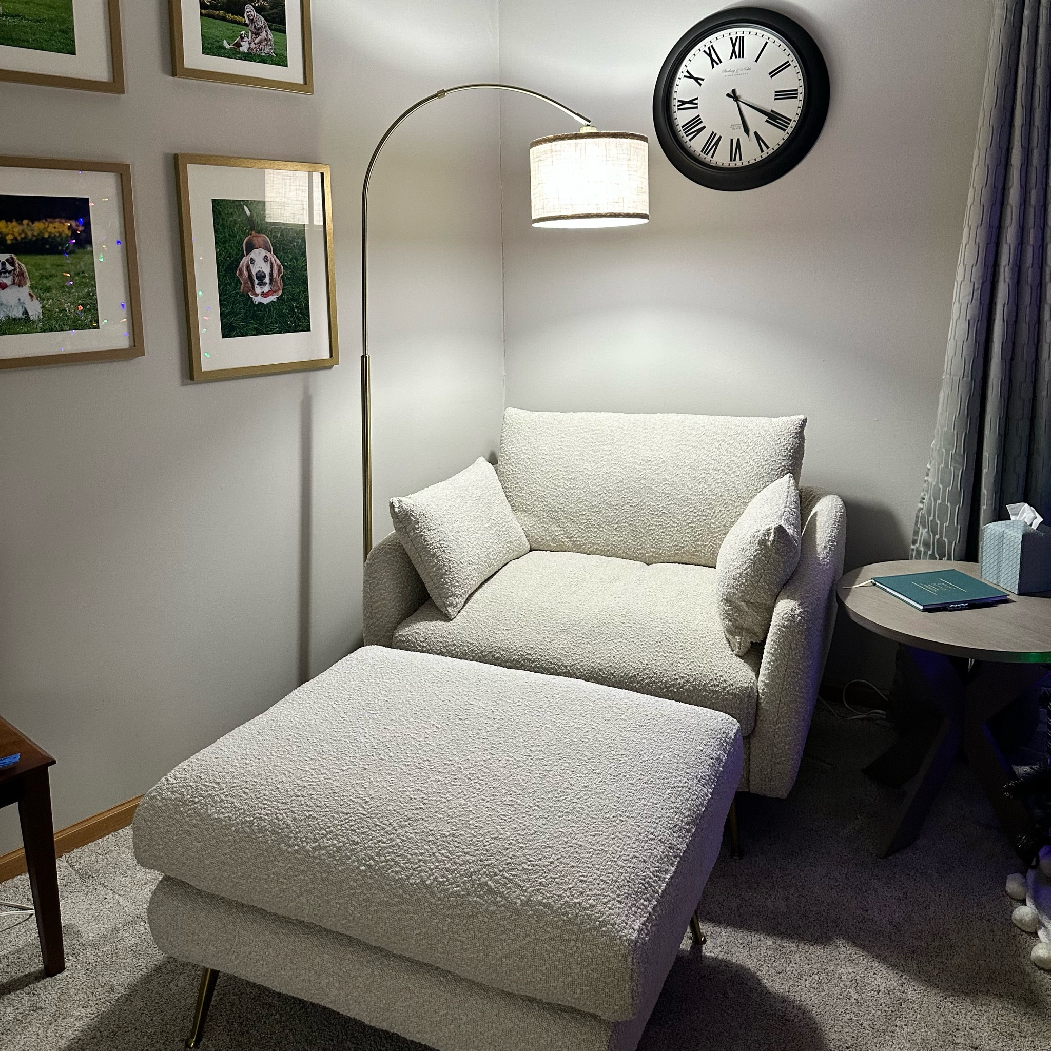 This cozy corner of my bedroom has finally come to life. I could not be more excited to have a comfortable place to unwind, read, journal, etc. I’m continuing to take care of myself and this is one of the ways - places and spaces to just be. Linked everything in this space (except the clock which is very old)  

#LTKHome