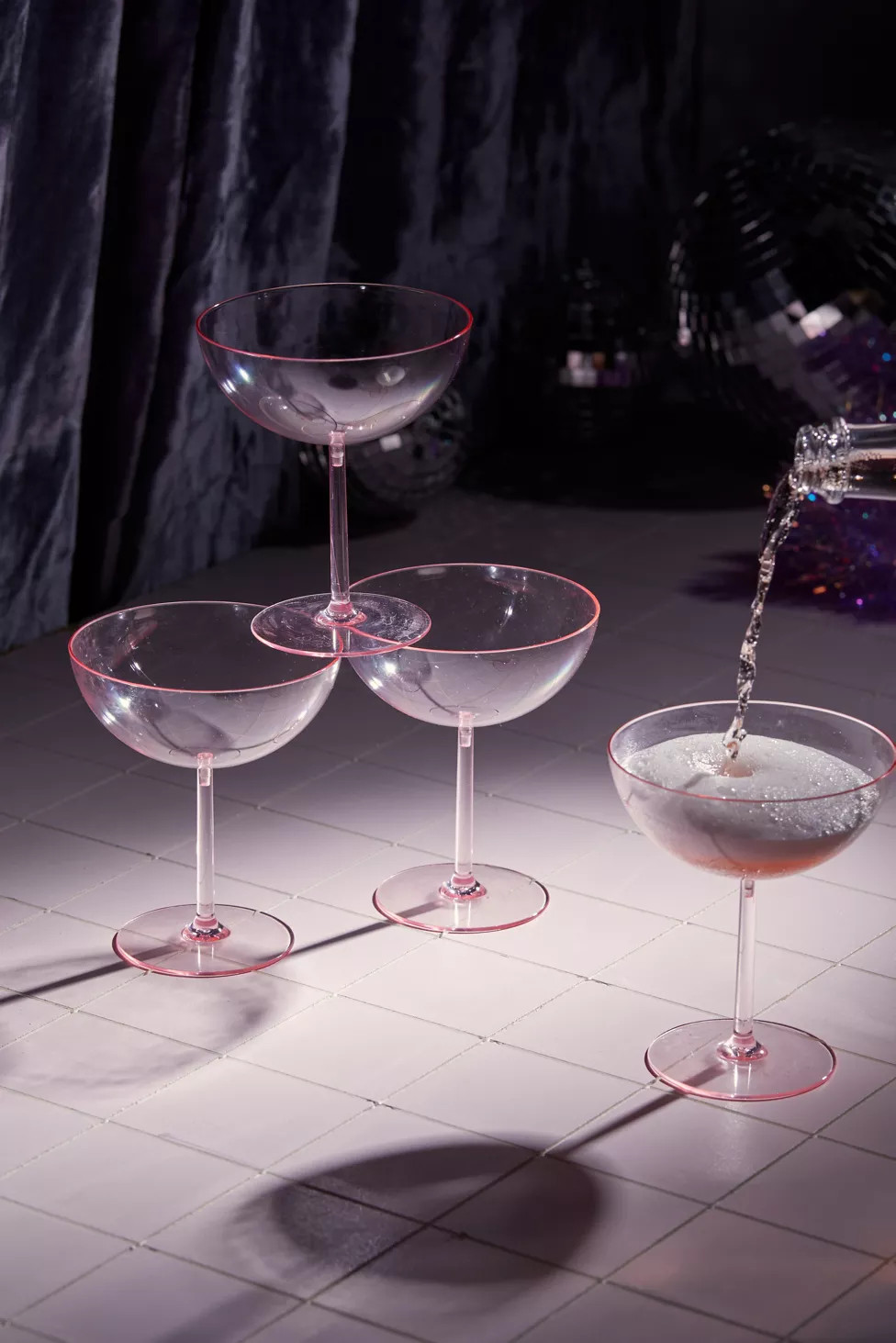 xo, Fetti Coupe Glass - Set Of 4 | Urban Outfitters (US and RoW)
