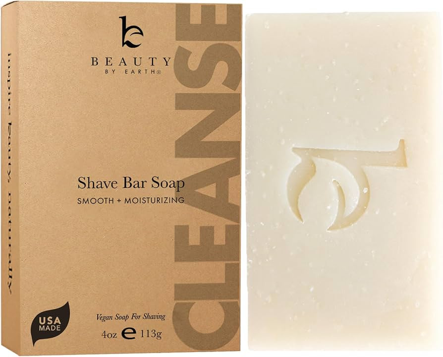 Beauty by Earth Organic Bar Soap for Shaving, Shea Butter Soap, Natural Soap, Organic Soap Bar, S... | Amazon (US)