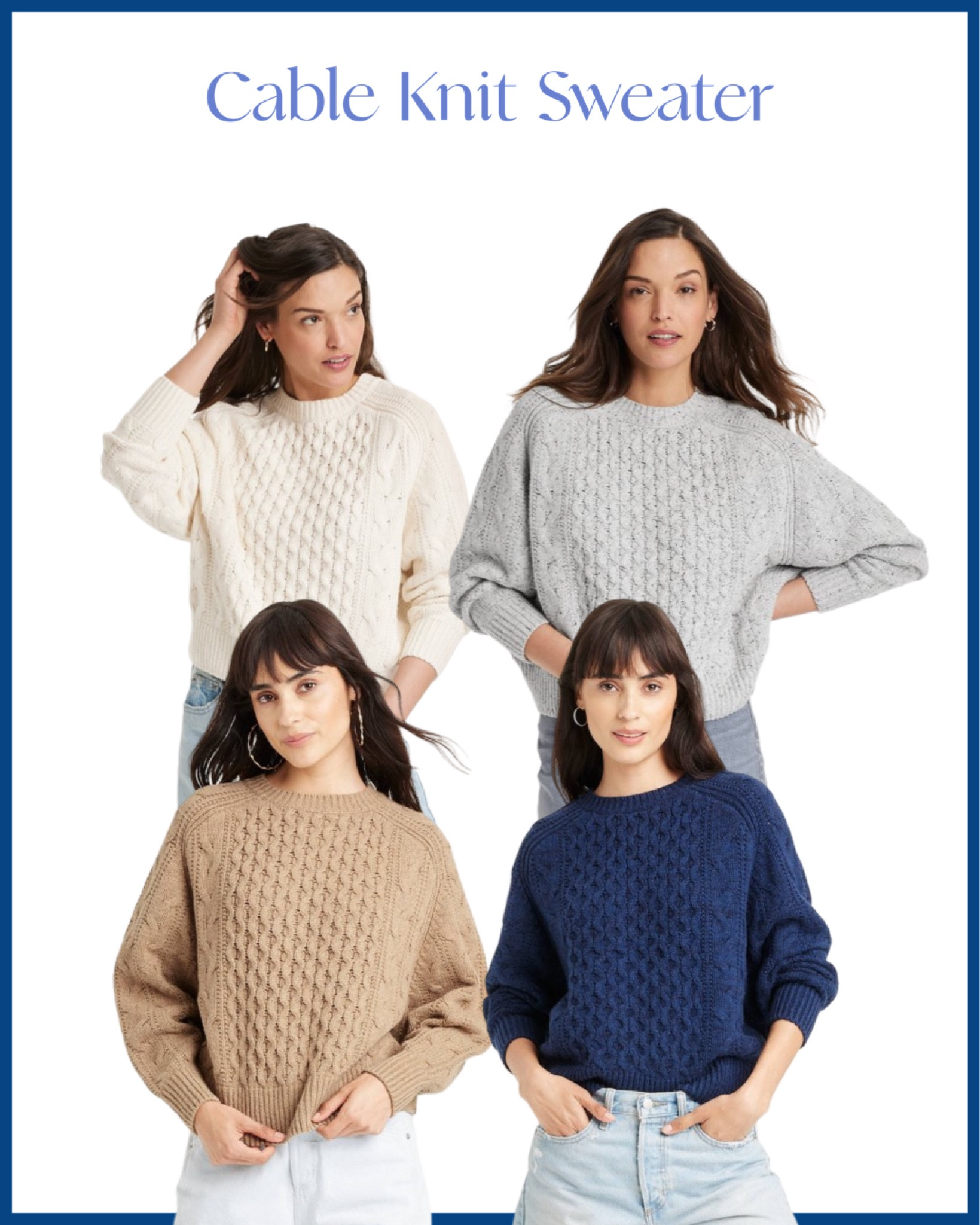 A $30 cotton sweater from Target and it’s perfectly chunky and hangs so nicely. Its so hard to find a cute affordable sweater that isn’t acrylic so I had to jump on this

#LTKStyleTip #LTKFindsUnder50 #LTKSeasonal