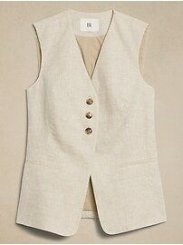 Lina Linen Vest | Banana Republic (CA)