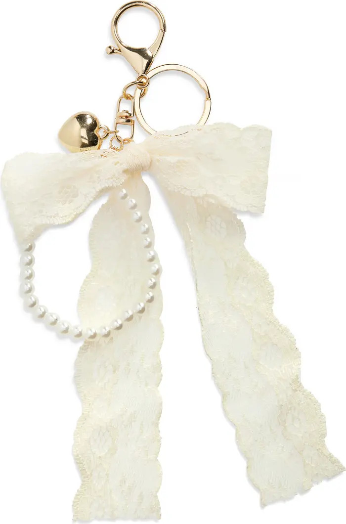 BP. Bow Faux Pearl Bag Charm | Nordstrom | Nordstrom