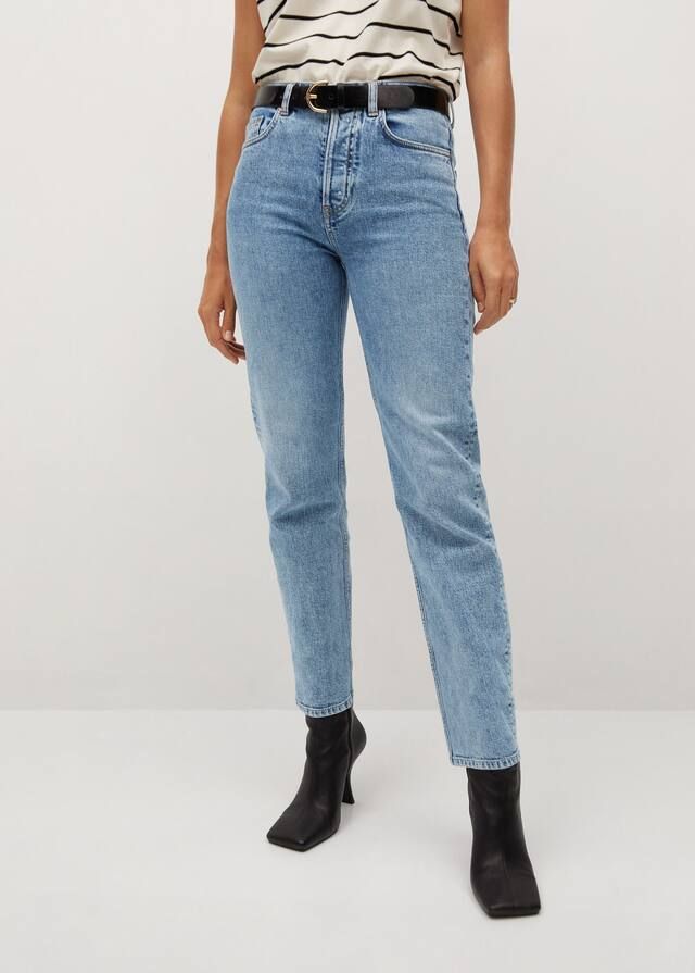 Premium straight jeans | MANGO (US)