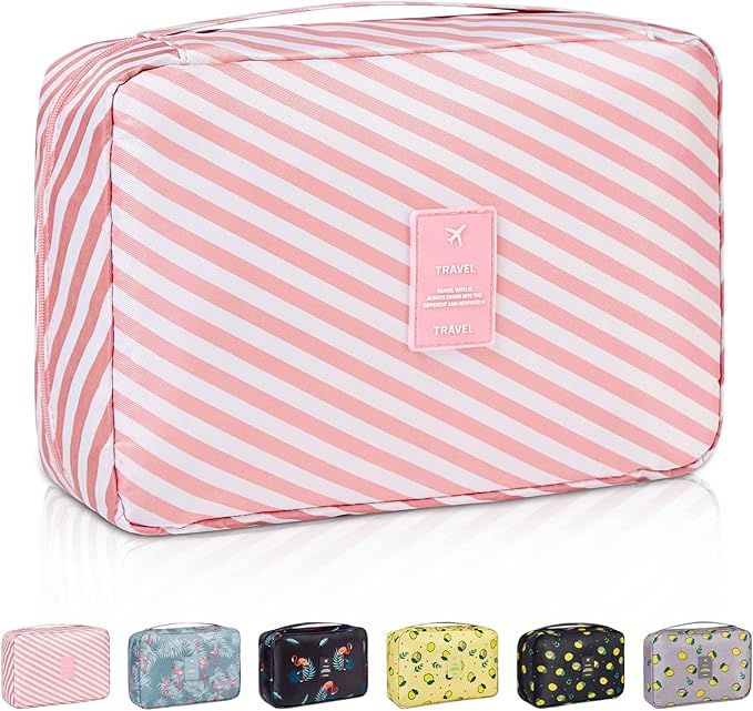 WOOMADA Hanging Toiletry Bag Travel Bag for Toiletries Make Up Bag Large Capacity Travelling Acce... | Amazon (US)