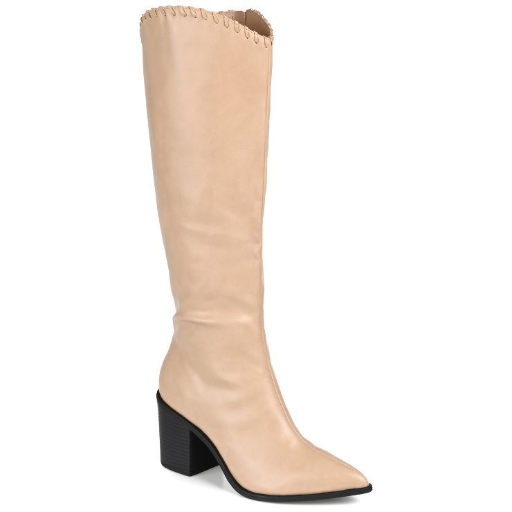 Journee Collection Womens Daria Tru Comfort Foam Stacked Heel Knee High Boots | Target