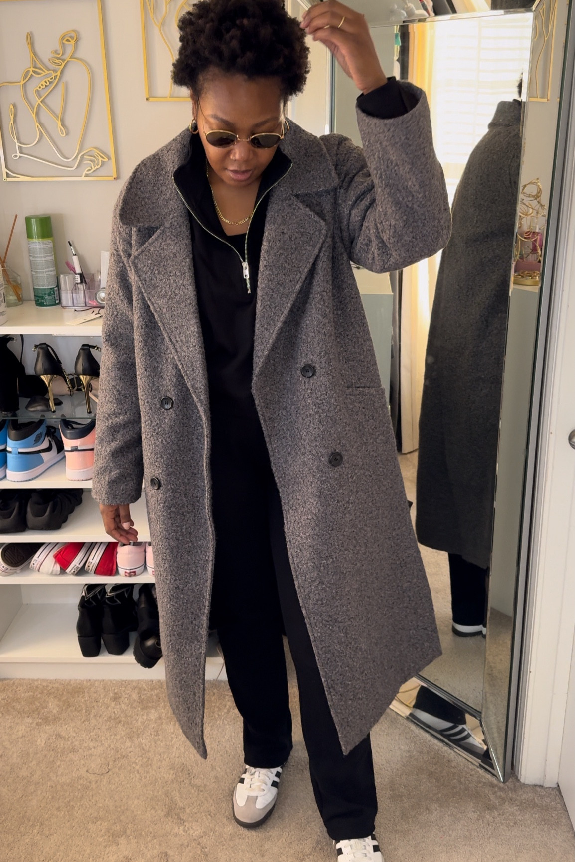 The grey coat is the main character #greycoat #coat #americantall