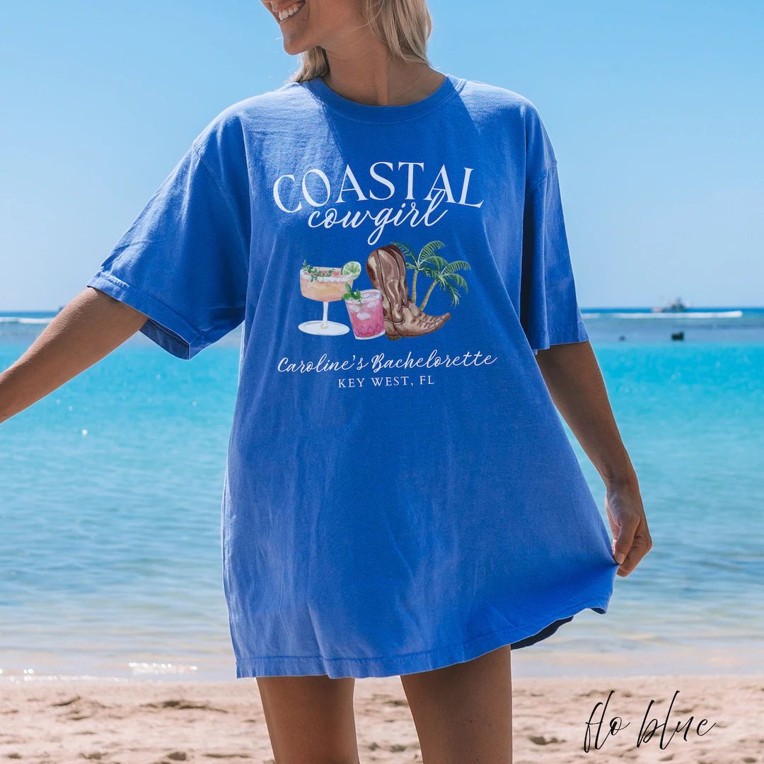 Coastal Cowgirl Bachelorette Shirt, Custom Bachelorette Comfort Colors Shirts, Cowgirl Bacheloret... | Etsy (US)