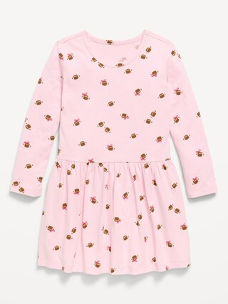 Printed Long-Sleeve Dress for Toddler Girls | Old Navy (US)