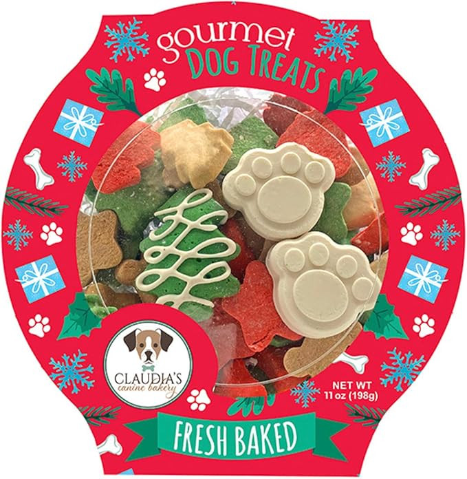 Santa Paws Classic Gourmet Dog Cookies - Vanilla Flavored Christmas Treats for All Breeds and Siz... | Amazon (US)