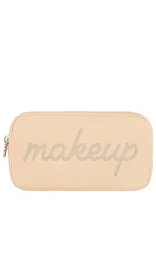 Sand Makeup Embroidered Small Pouch in Sand | Revolve Clothing (Global)