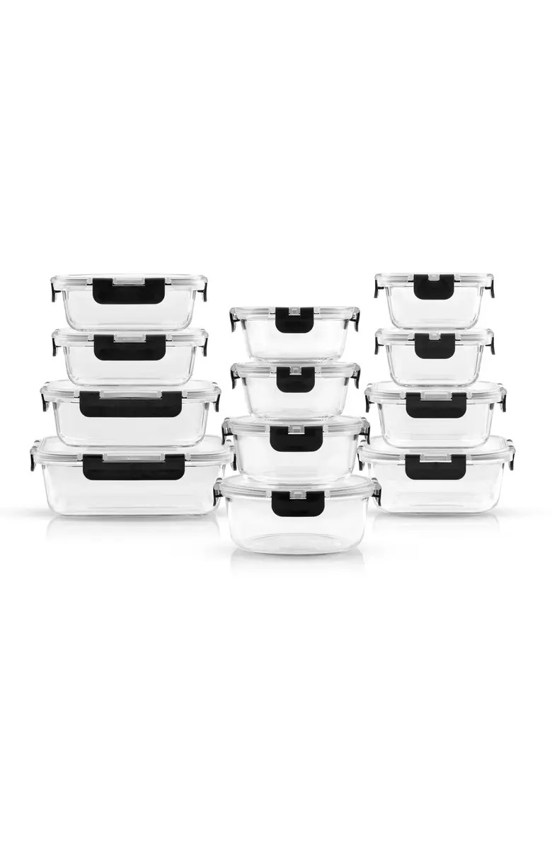 24-Piece Glass Food Storage Containers with Airtight Lids | Nordstrom Rack