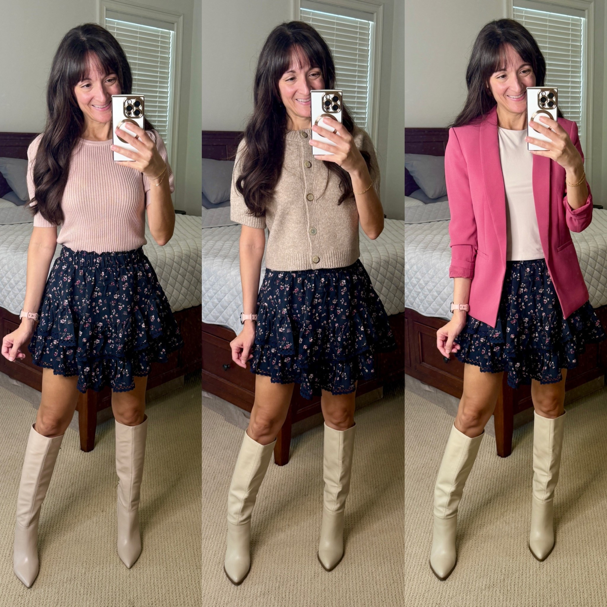 Lots of ways to style this Amazon skirt!  Also it has shorts underneath (so I guess it’s a skort) 😊. Fit is true to size!  

#LTKOver40 #LTKWorkwear #LTKFindsUnder50