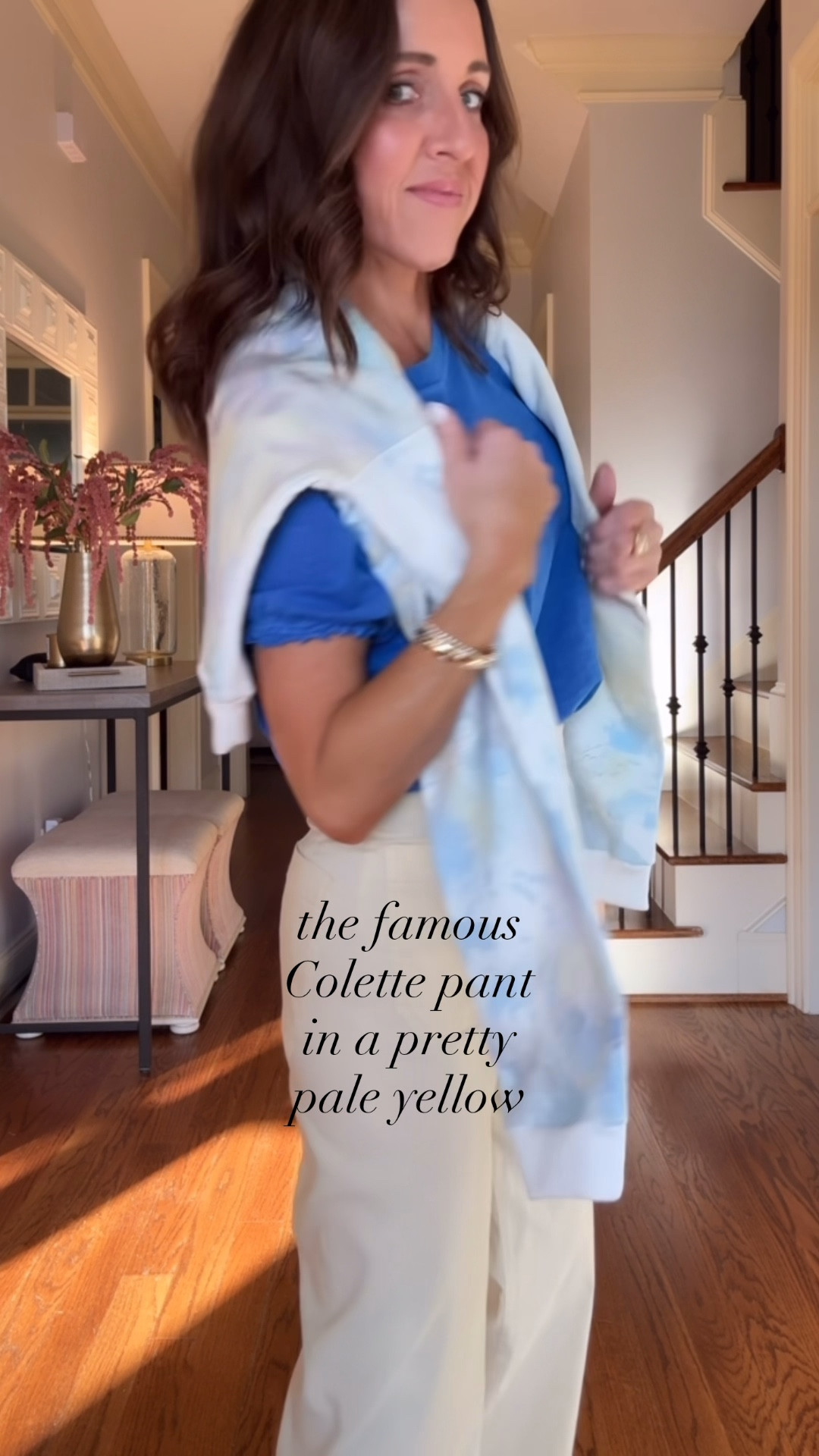 Use code TWOPEAS20 to save 20% at Anthropologie thru 3/9. Colette pant. Spring style.
Pants TTS,  25. Tee and sweatshirt S. Sandals TTS.  

#LTKootd #LTKSeasonal #LTKSaleAlert