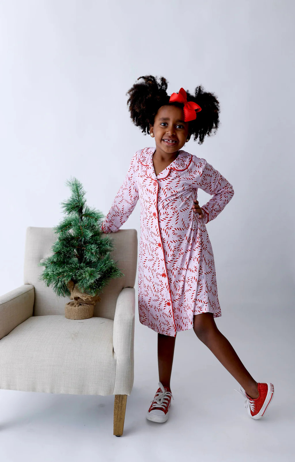 CANDY CANE GIRL'S DREAM GOWN | DREAM BIG LITTLE CO