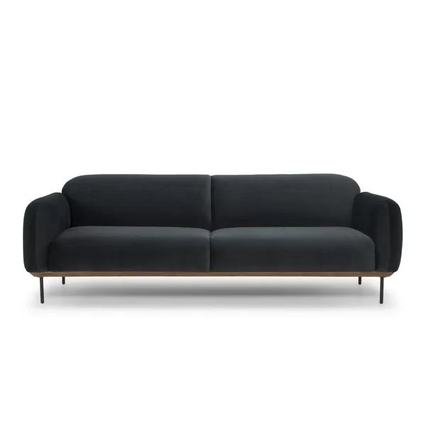 Uriel 89.5" Wool Round Arm Sofa | Wayfair North America